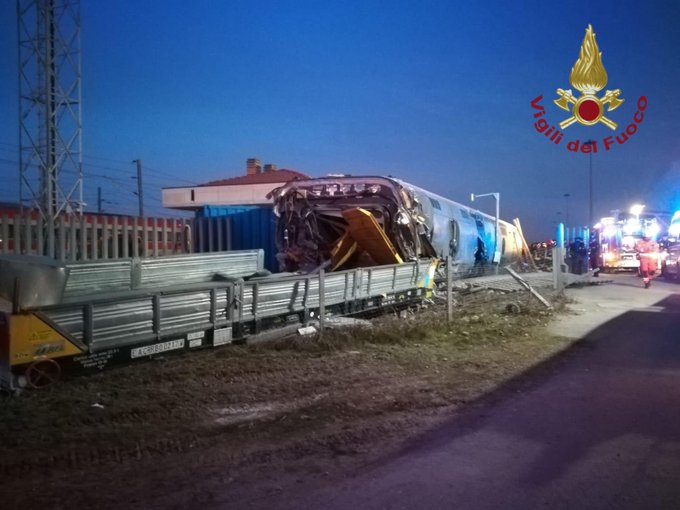 treno deragliato lodi
