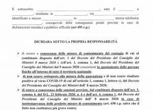 autocertificazione