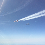 Aeronautica, caccia Eurofighter intercettano velivolo civile che aveva perso contatto radio [FOTO]