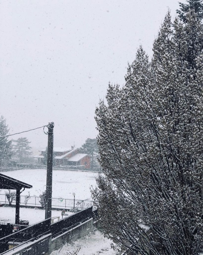 l'aquila neve