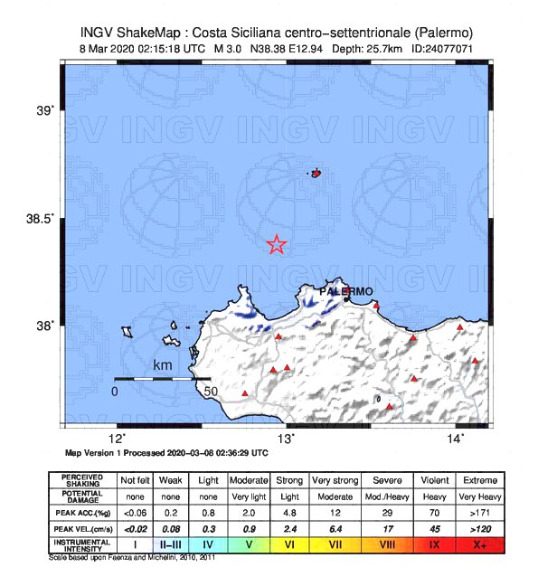 terremoto palermo trapani