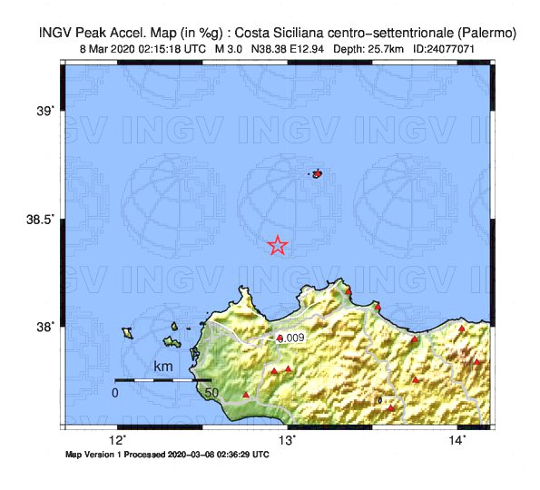 terremoto palermo trapani