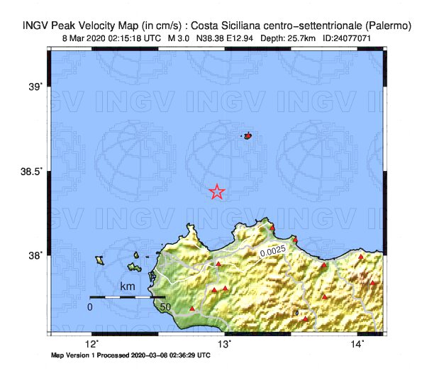terremoto palermo trapani