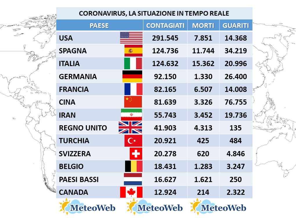 coronavirus 4 aprile