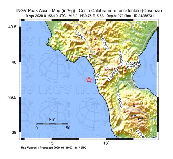 terremoto oggi calabria scalea cosenza