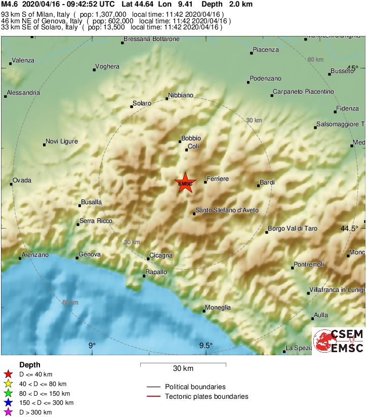 terremoto oggi lombardia milano