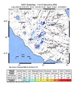 terremoto roma oggi