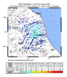 terremoto amandola fermo