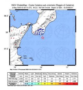 terremoto calabria oggi