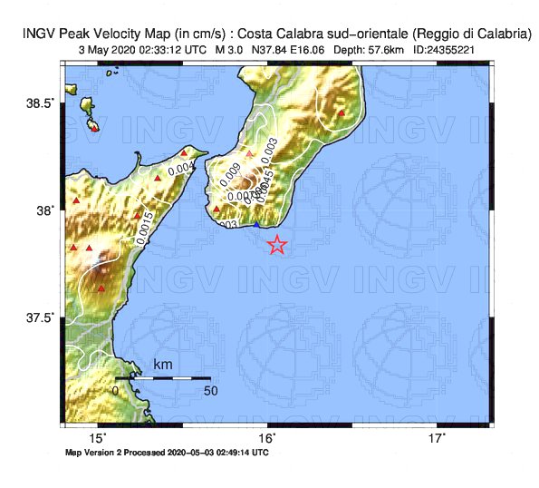 terremoto calabria oggi