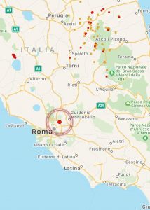 terremoto oggi roma