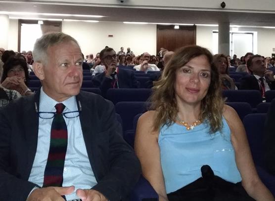 Il Presidente INGV Carlo Doglioni e il Direttore Generale INGV Maria Siclari, nel corso dei lavori del convegno
