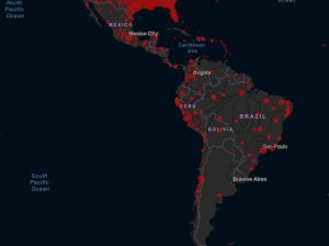 coronavirus centro sud america