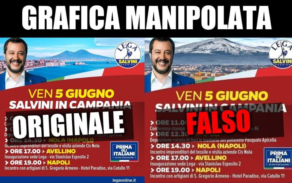 etna vesuvio salvini