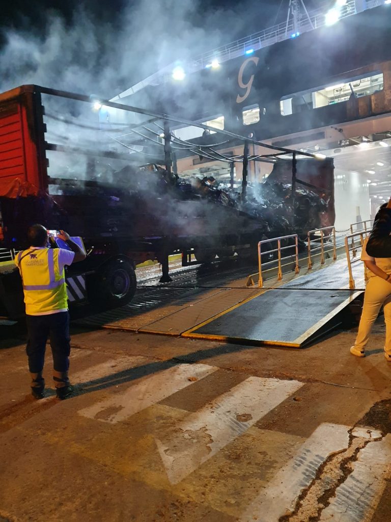 incendio grimaldi olbia