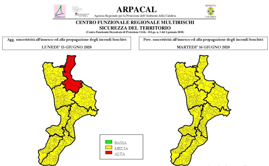 incendi calabria arpacal