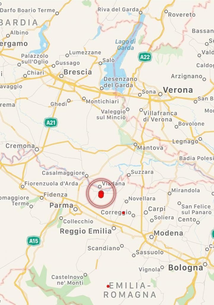 terremoto emilia romagna oggi