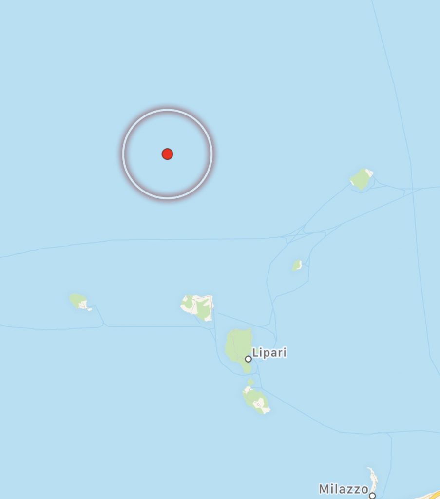 Terremoto Tirreno isole eolie