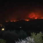 Inferno di fuoco nel Peloponneso: vasto incendio a Corinto, oltre 250 pompieri e decine di mezzi non riescono a contenere le fiamme [FOTO]