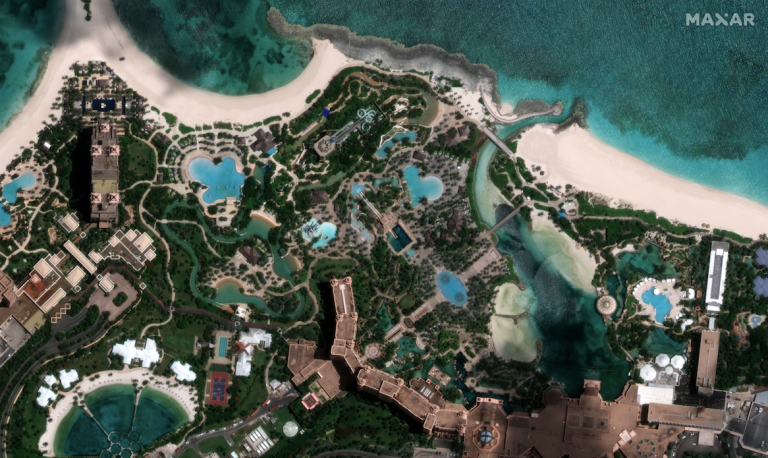 Paradise Island, Bahamas. Credit: 2020 Maxar Technologies