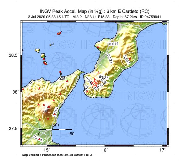 terremoto cardeto reggio calabria