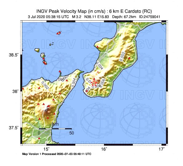 terremoto cardeto reggio calabria