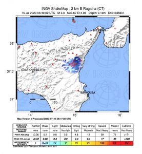terremoto oggi etna ragalna