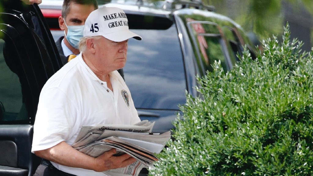 donald trump livido mano