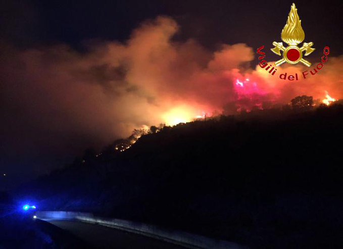 incendio budoni