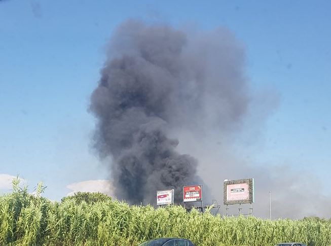 incendio magliana roma