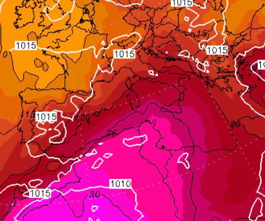 previsioni meteo ondata caldo sud