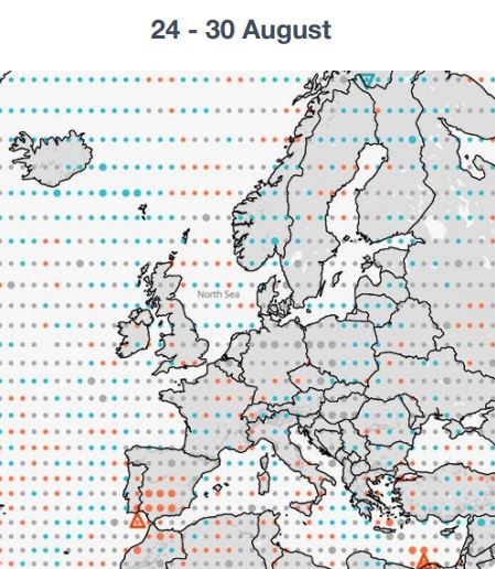 Previsioni Meteo Autunno radiazione solare