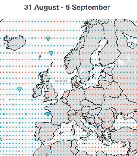 Previsioni Meteo Autunno radiazione solare