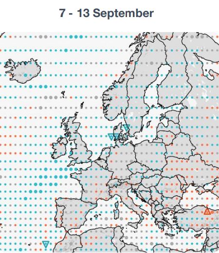 Previsioni Meteo Autunno radiazione solare