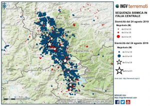 sismicità terremoto centro italia