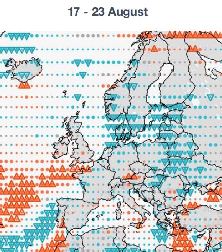 Previsioni Meteo Autunno velocità vento