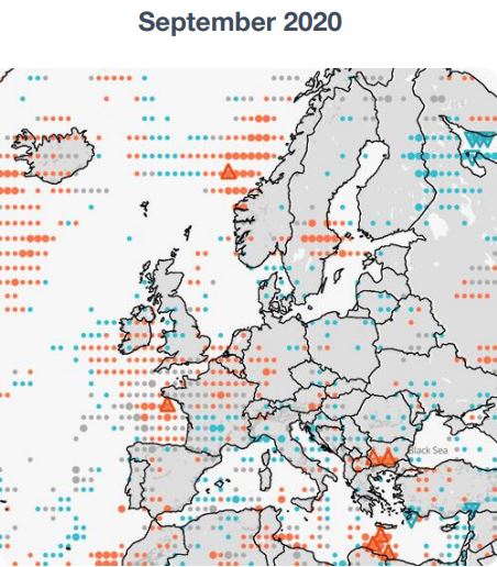 Previsioni Meteo Autunno velocità vento