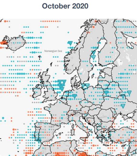 Previsioni Meteo Autunno velocità vento