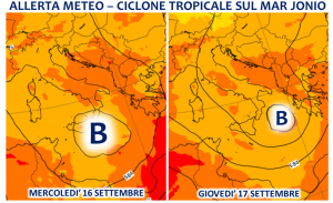 allerta meteo ciclone tropicale mar jonio