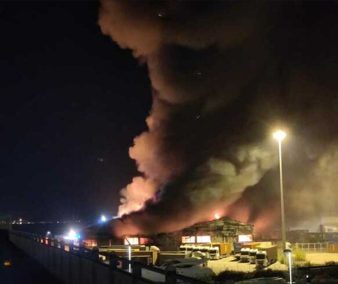 incendio porto ancona