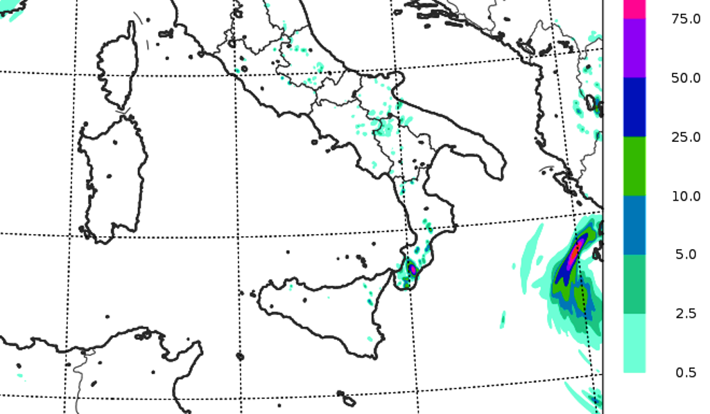 meteo sud italia temporali calabria sabato 19 settembre