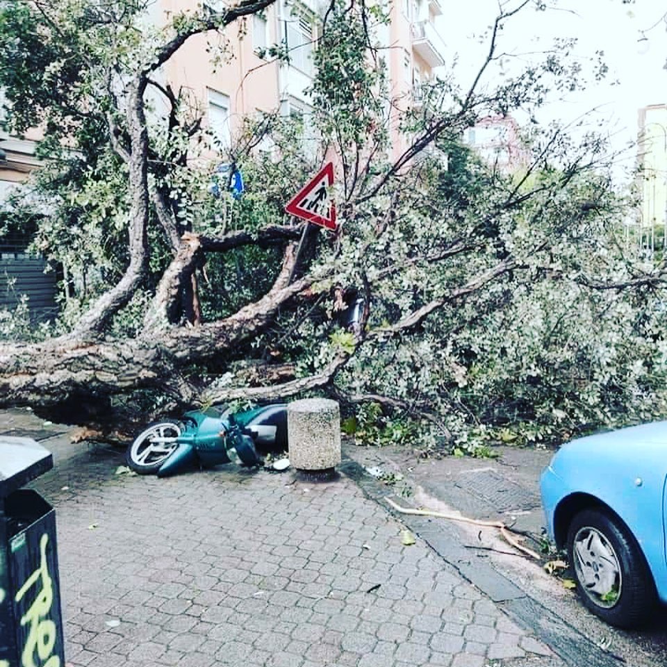 salerno tromba d'aria