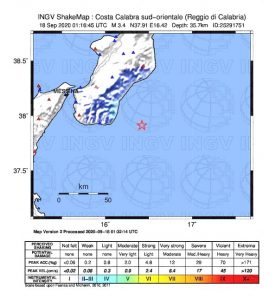 terremoto oggi calabria