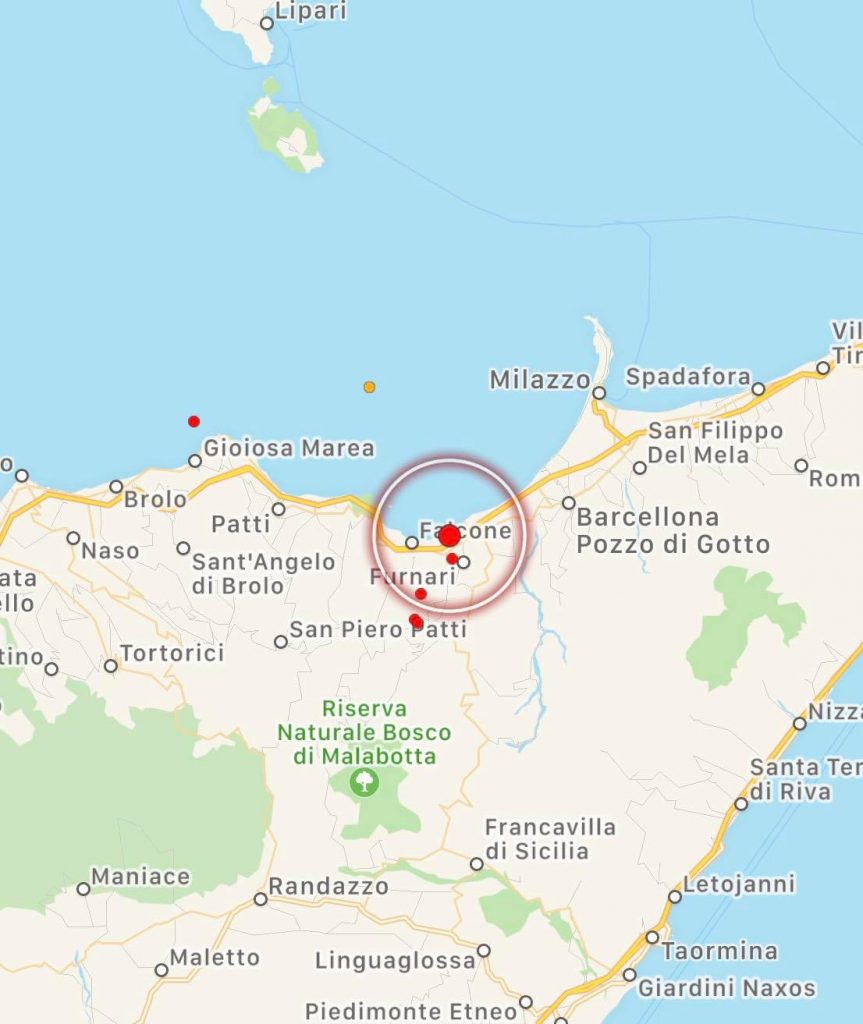 terremoto oggi messina sicilia