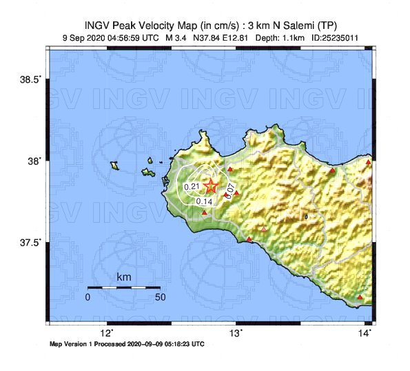 terremoto oggi sicilia trapani salemi