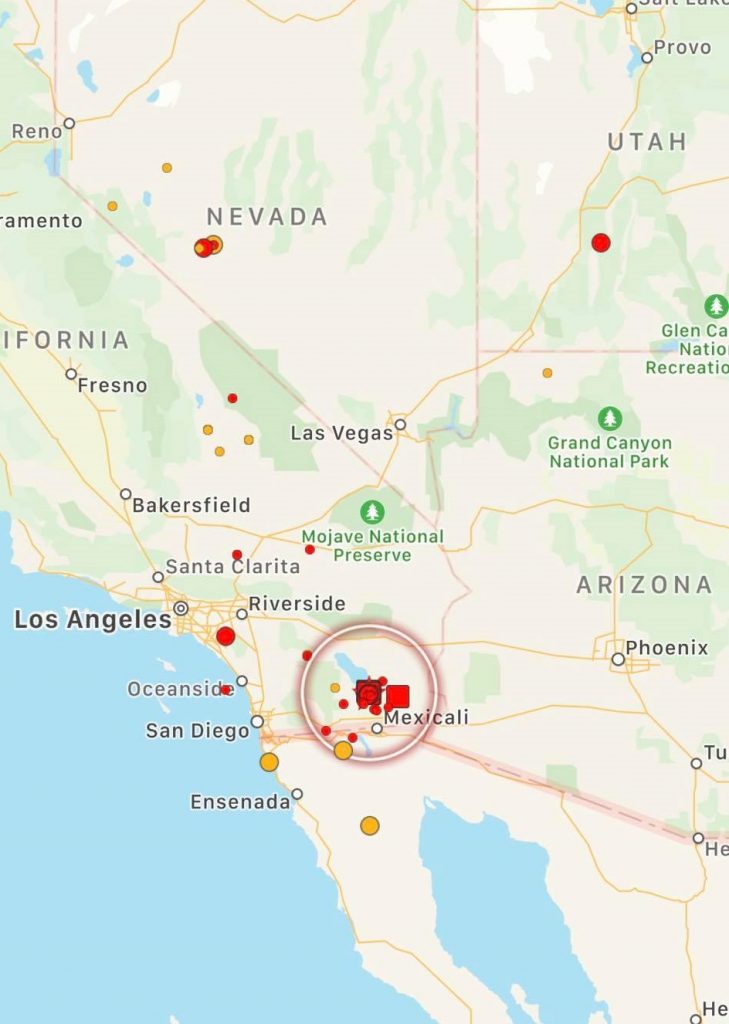 terremoti california
