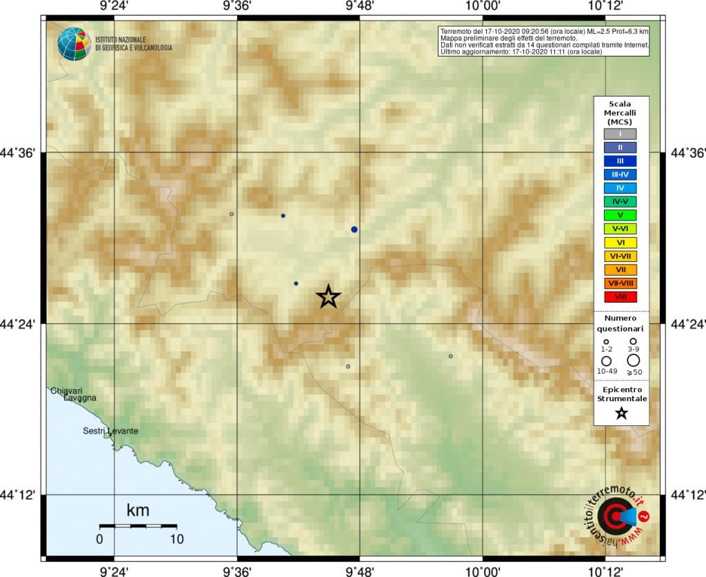 terremoto albareto parma