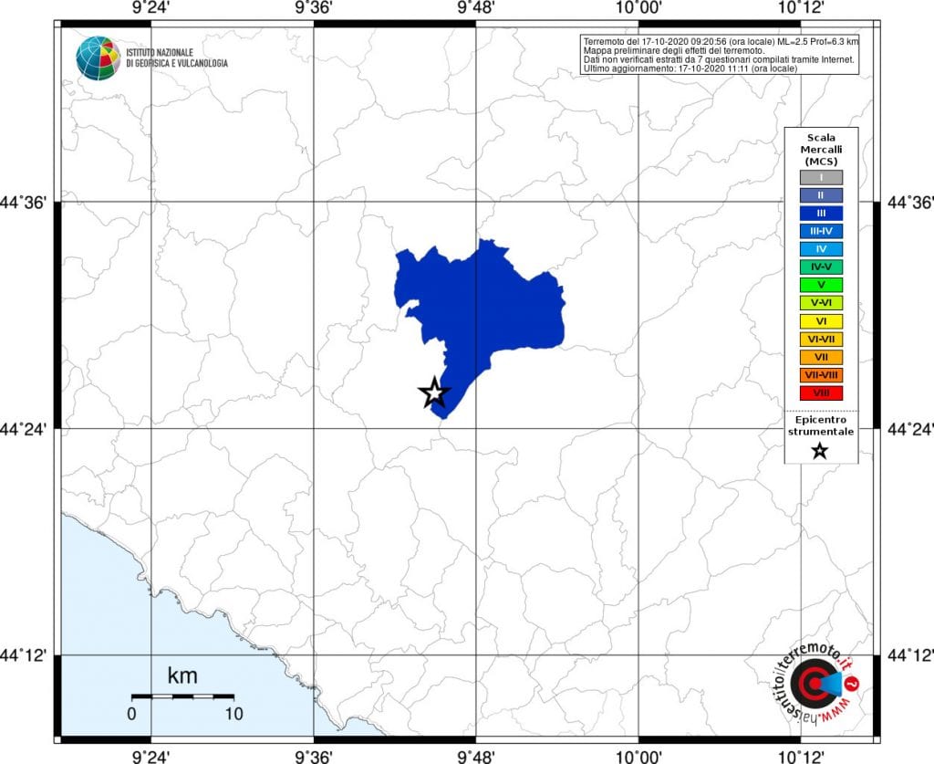 terremoto albareto parma