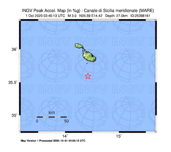 terremoto malta oggi canale di sicilia