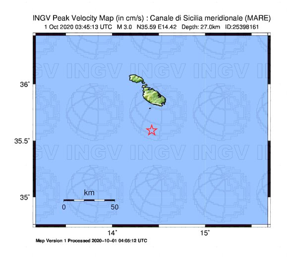 terremoto malta oggi canale di sicilia